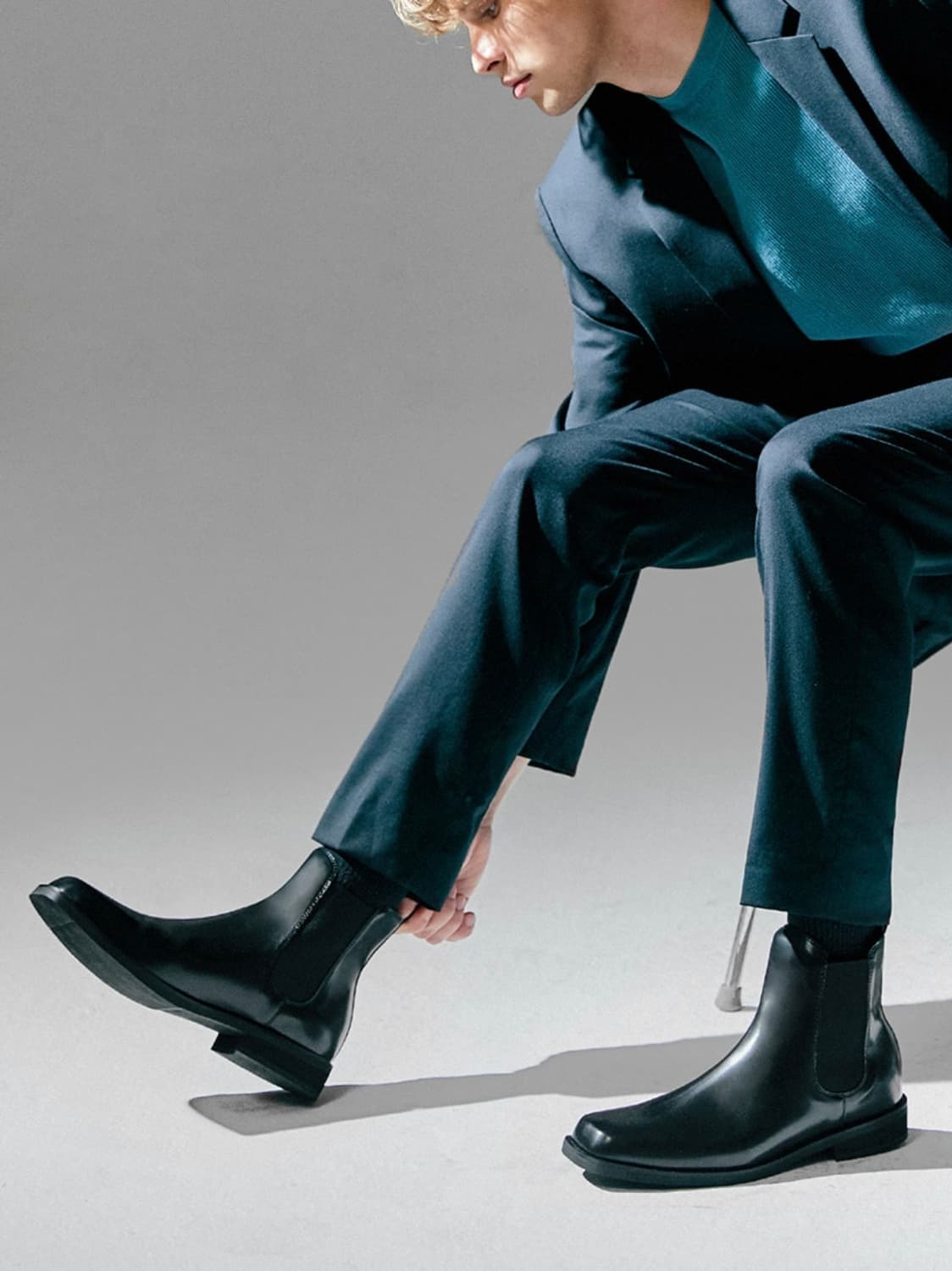 스퀘어토 첼시 부츠, 블랙, 위더로드 상품이미지1