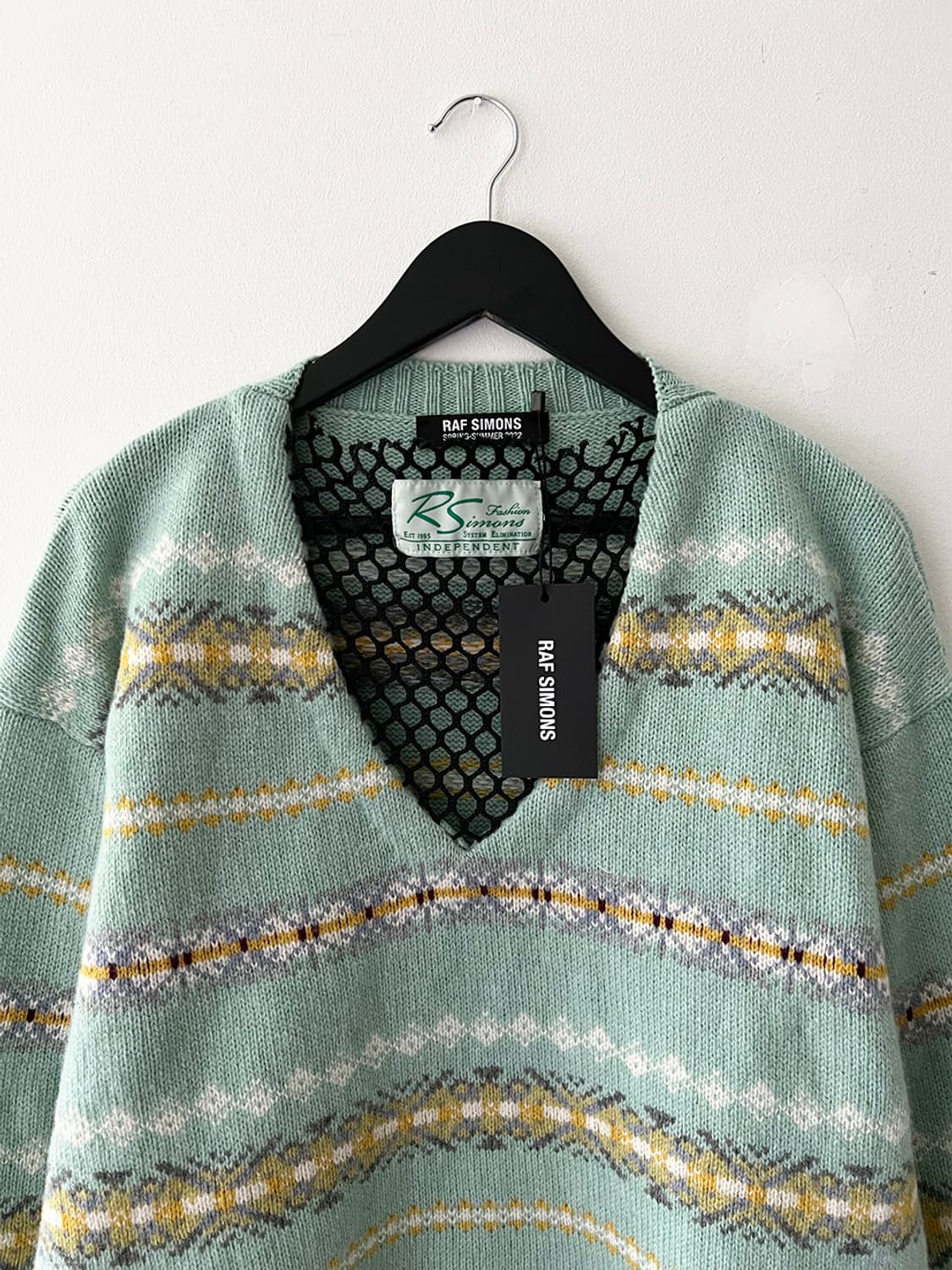 라프 시몬스 SS22 페어 아일 자카드 스웨터 상품이미지4