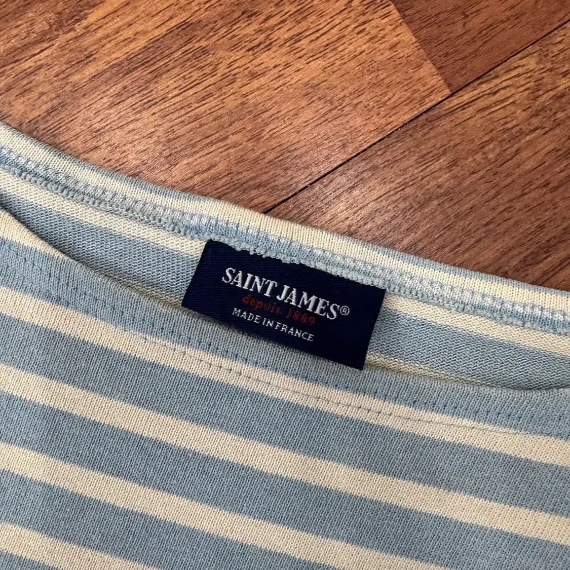 여성용 L 세인트제임스 길도 엘보 패치 티셔츠  상품이미지3