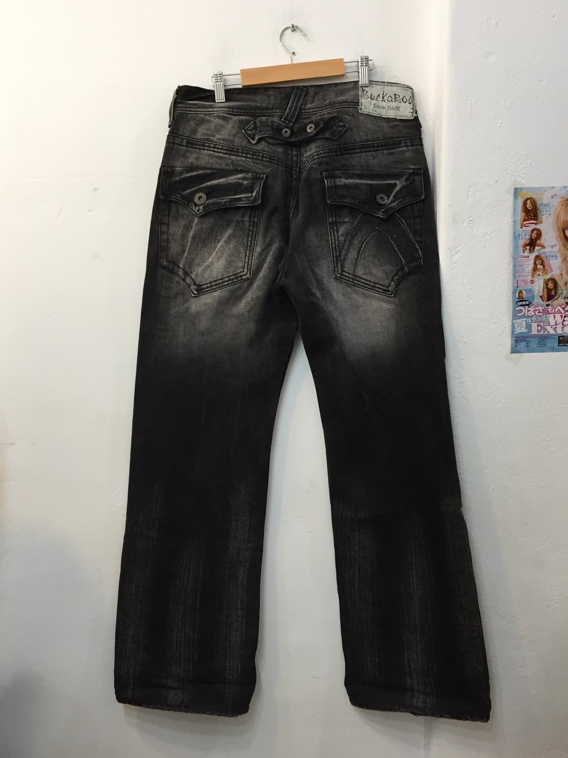 버커루 스노우벅 워싱 블랙 데님 32 상품이미지2