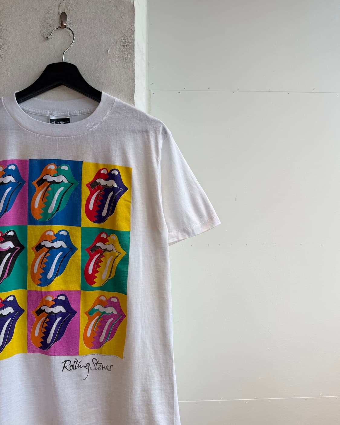 롤링 스톤스 화이트 1989 투어 하프티  상품이미지5