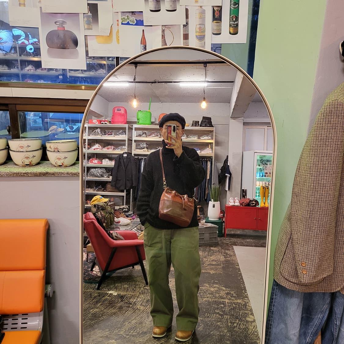 NICOLE 올 레더 숄더백 상품이미지9