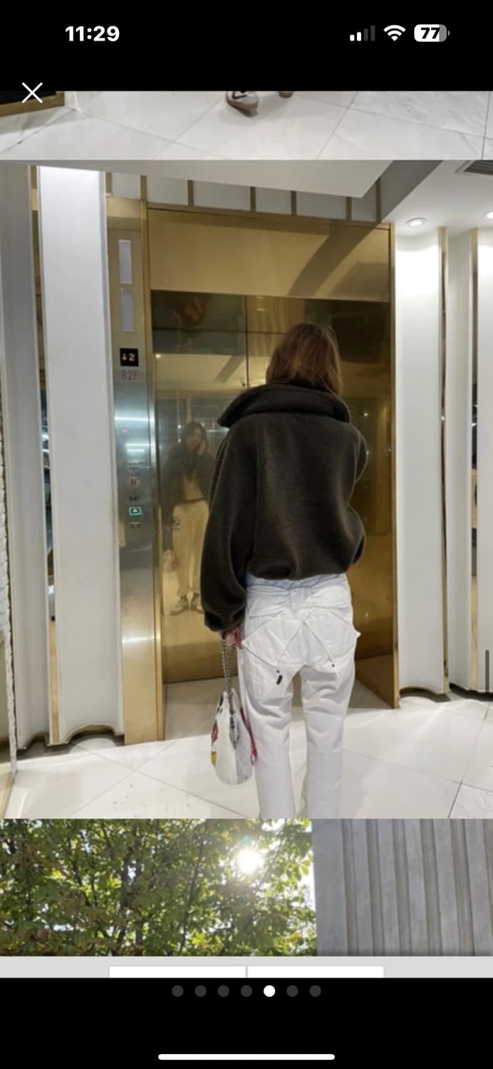 HAE146 윤혜진 테디 숏 코트 브라운 M 상품이미지4