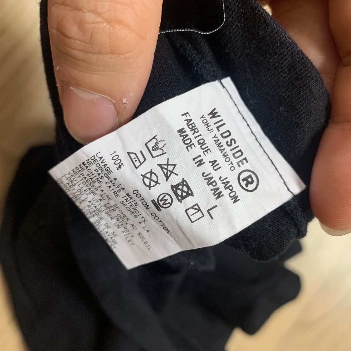 L]와일드사이드 요지 야마모토 x 삿포로 맥주 콜라보 반팔  상품이미지5