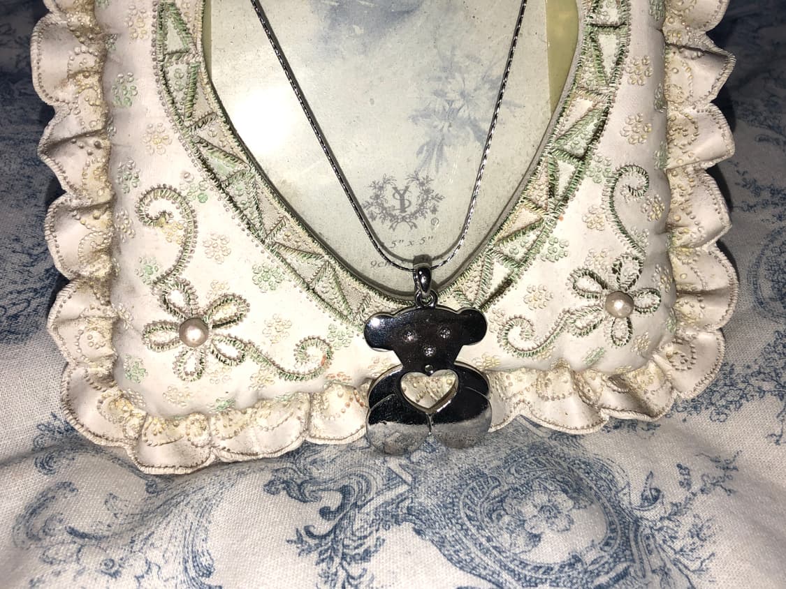 Vintage Teddy Heart Necklace 상품이미지2