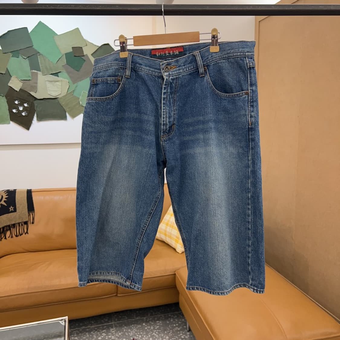 빈티지 포켓 포인트 데님 청반바지 35인치 C04450  상품이미지2