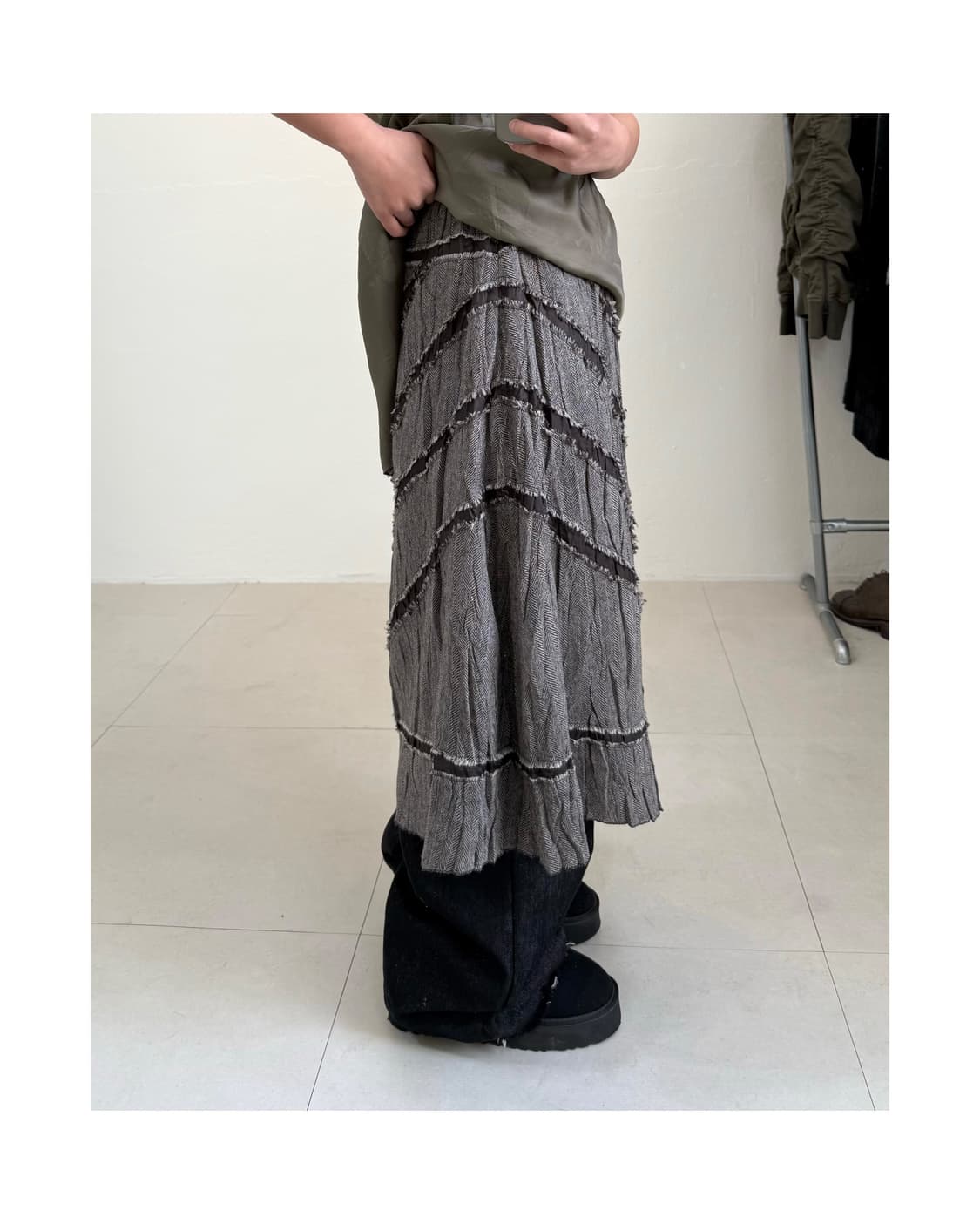 빈티지 울 스커트 상품이미지1