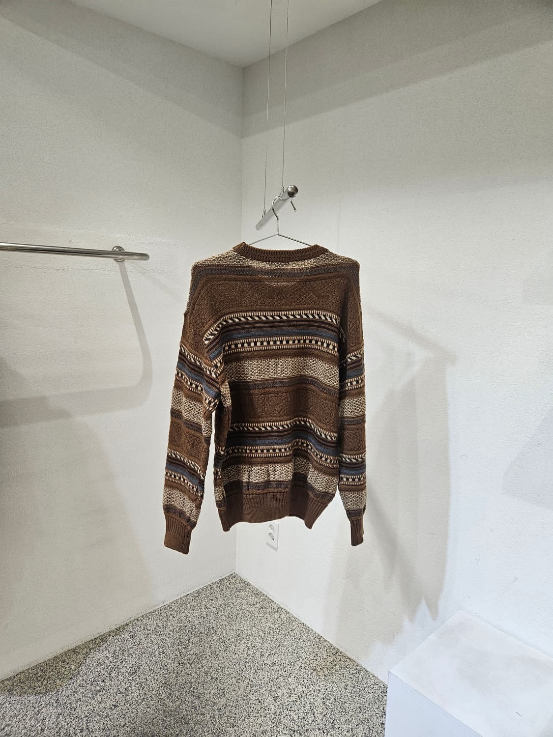 Vintage 패턴 울 니트 스웨터 상품이미지2