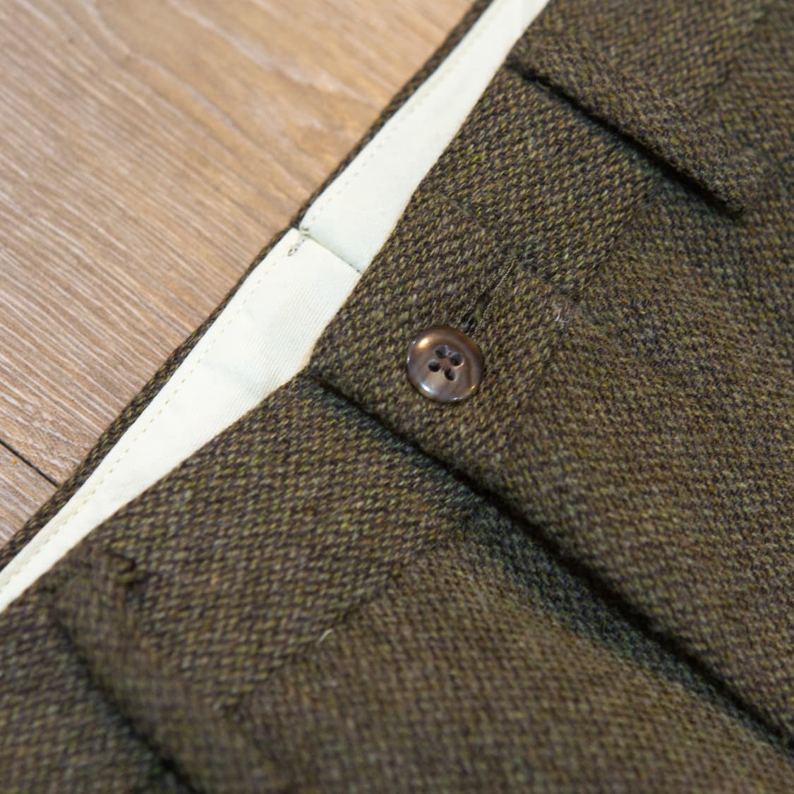 80s 폴로 랄프로렌 울 코튼 헤링본 트라우져 상품이미지3