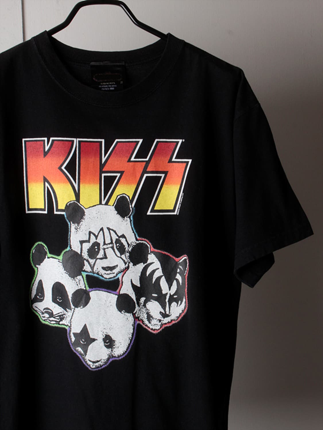 00s KISS 락 밴드 판다 그래픽 티셔츠 상품이미지2