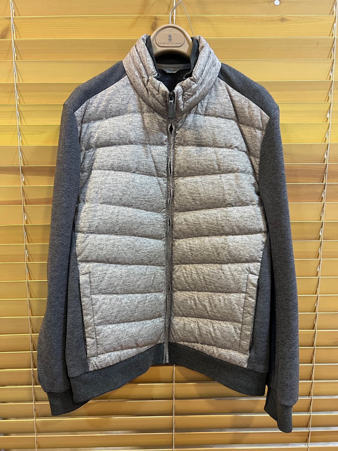 올젠 남성 그레이 구스다운점퍼 간절기점퍼 상품이미지2