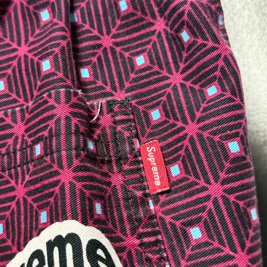 슈프림 17ss 오바마 풀 프린팅 스케이트 조거 팬츠 상품이미지6