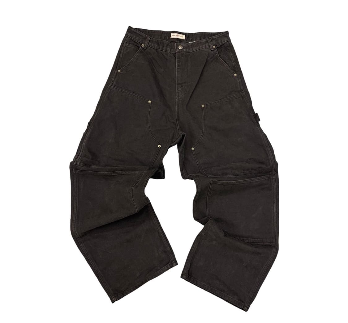 [3]아오이로 커티드 더블니 팬츠 블랙 펄 상품이미지1