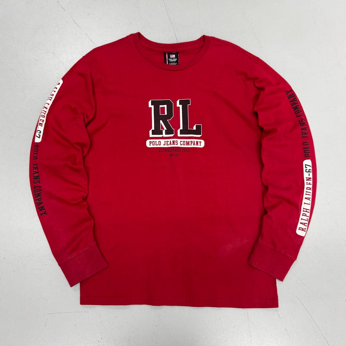 폴로 롱슬리브 레드 상품이미지2