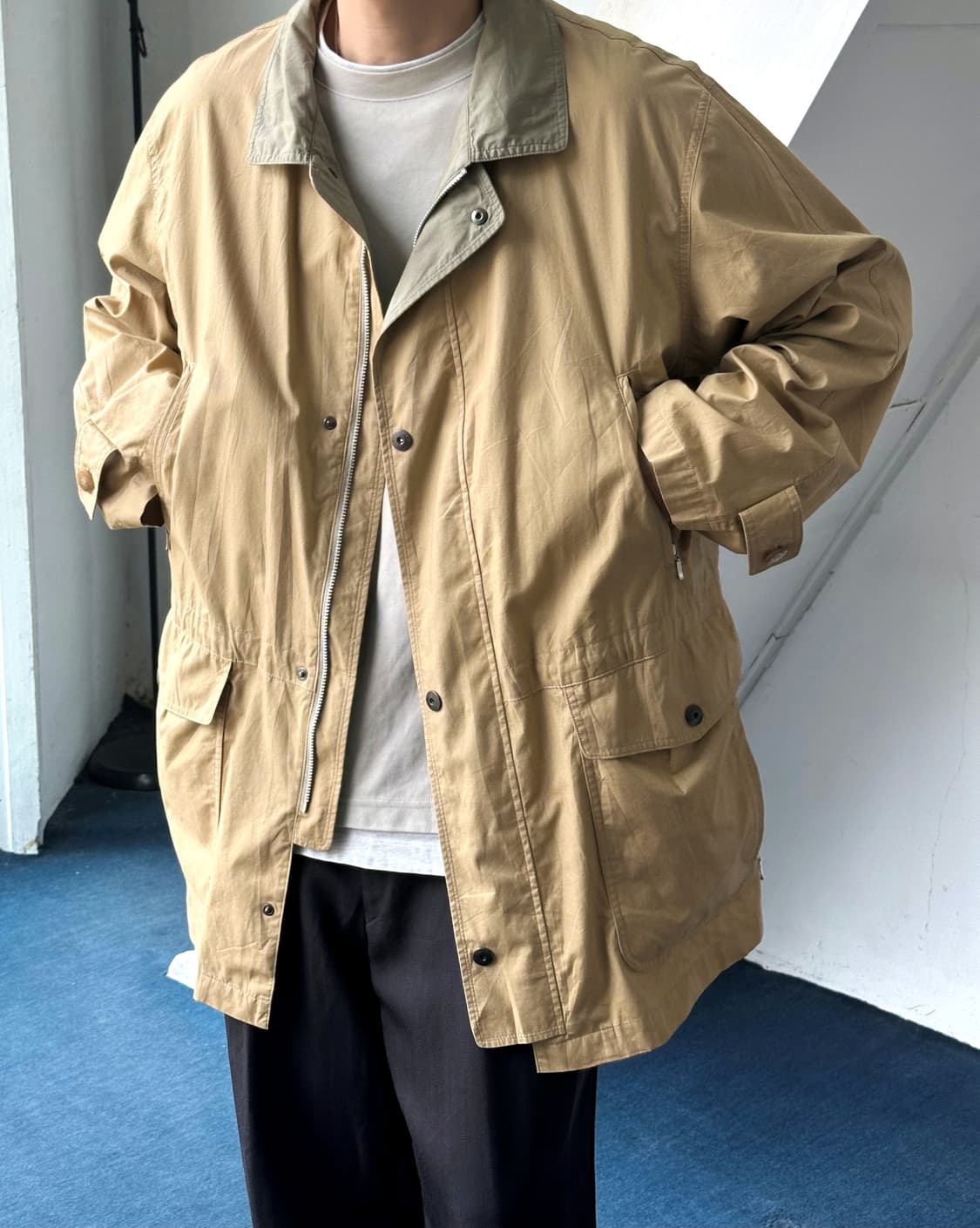 High count cotton mil parka 상품이미지1