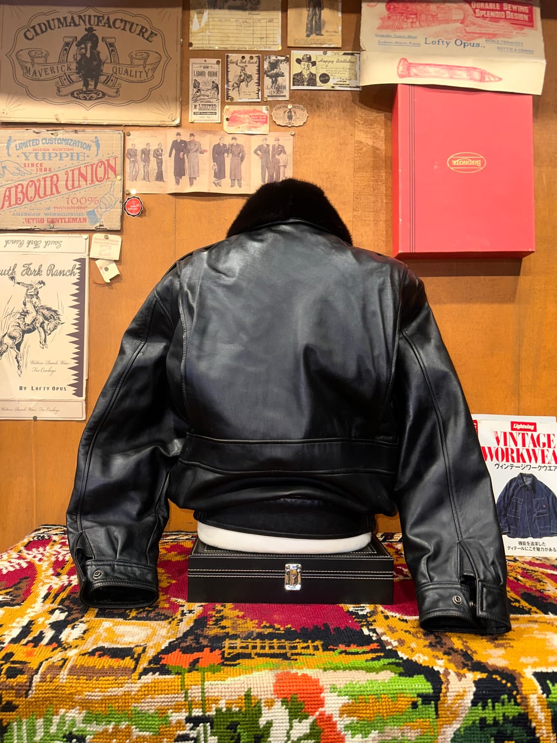 ( 2XL ) 가죽자켓 봄버자켓 레더자켓 항공점퍼 G-1가죽자켓 상품이미지4