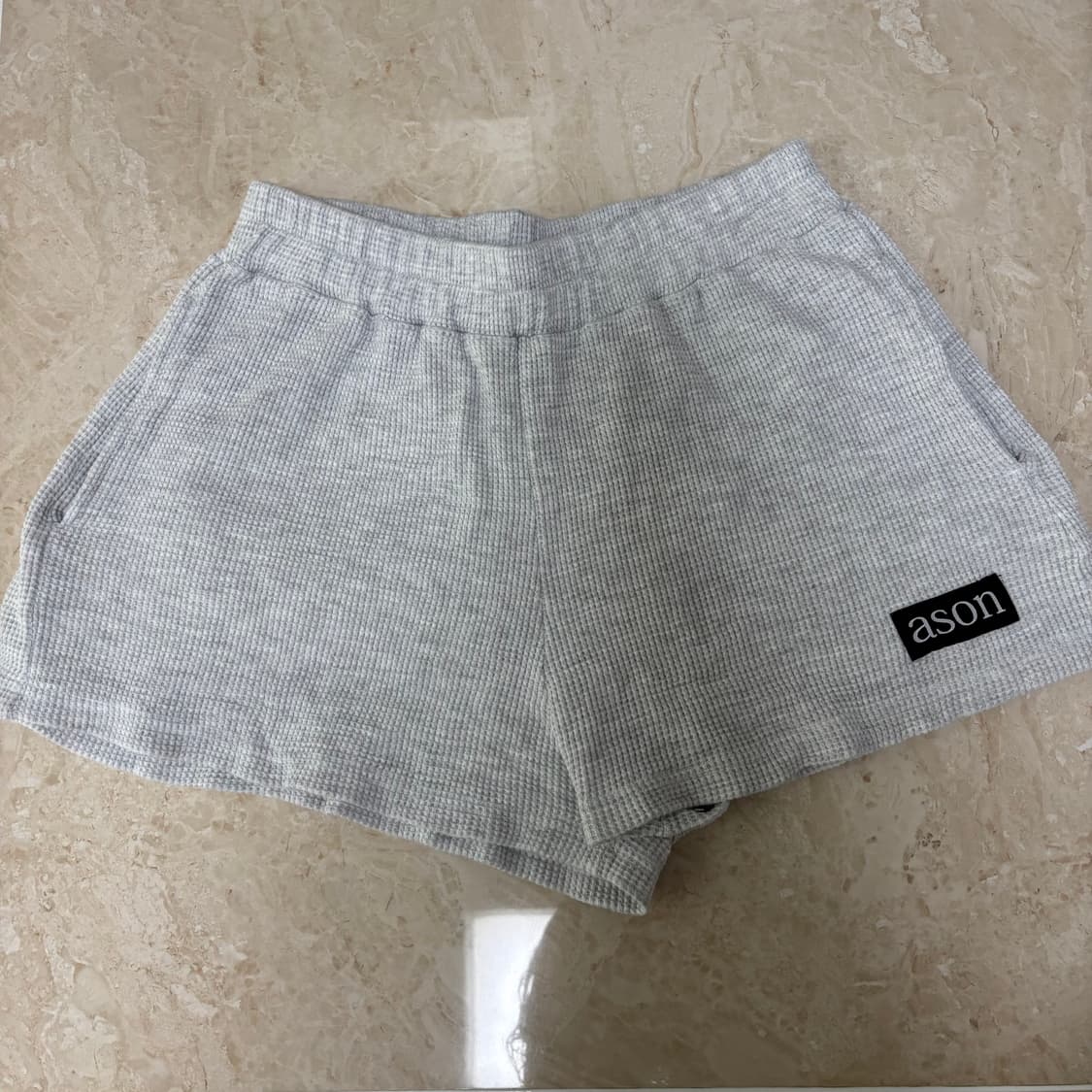 애즈온 와플 숏팬츠 바지 상품이미지2