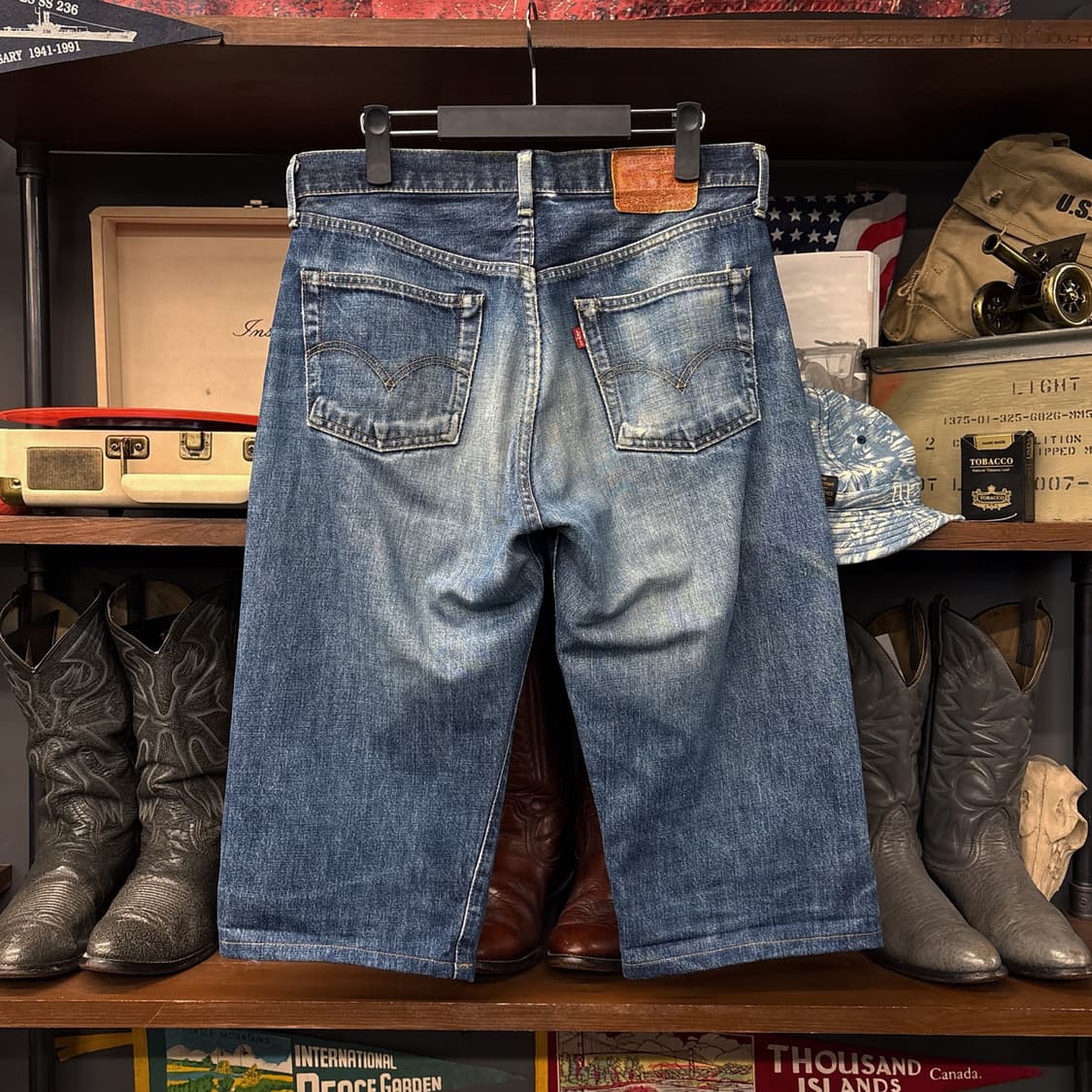 90s 리바이스 LVC재팬 503 빅E 레드탭 6부 데님팬츠 N1120  상품이미지2