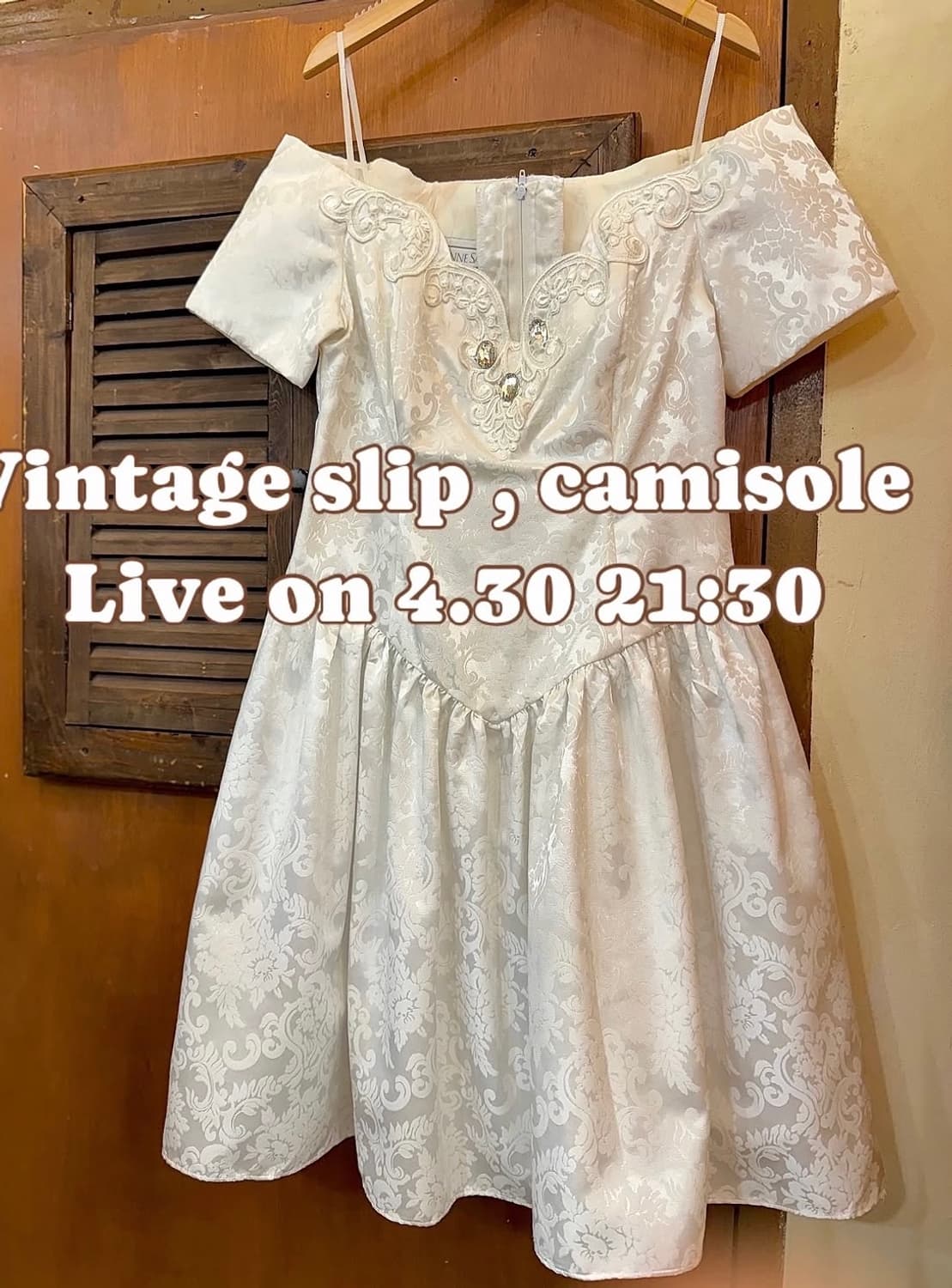 GUNNE SAX 거니섹 빈티지 화이트 레이스 오프숄더 원피스 상품이미지6