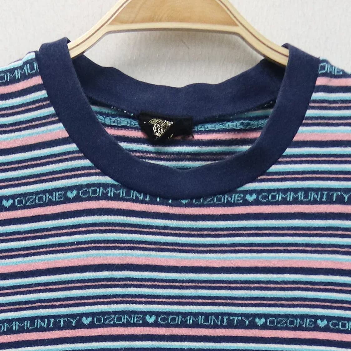 90'S 오존커뮤니티 스트라이프 반팔티셔츠 56404 상품이미지3