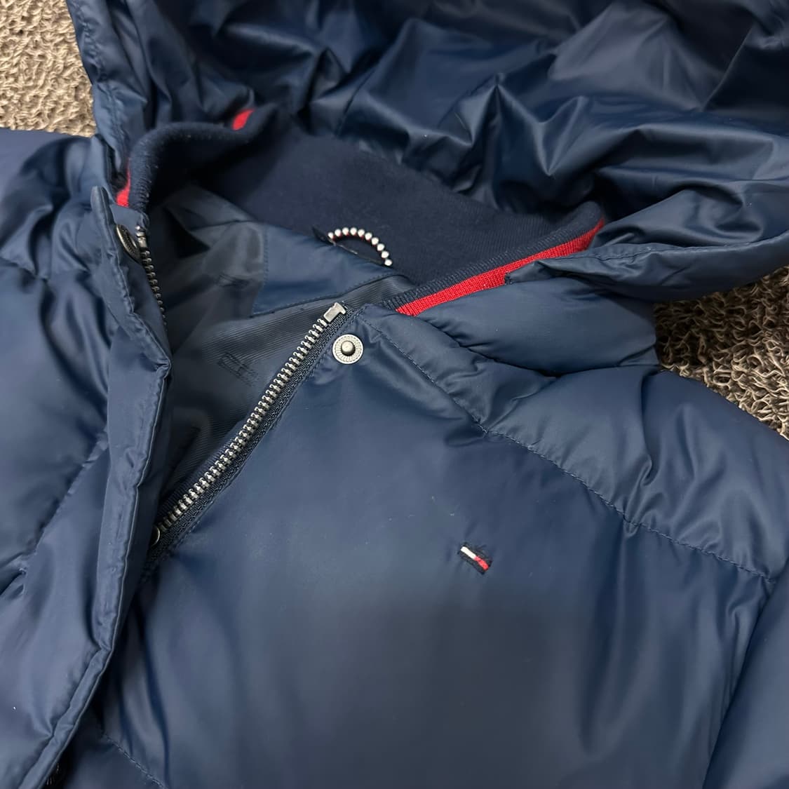 타미힐피거 여성 다운 롱패딩 네이비 신장 164 상품이미지3