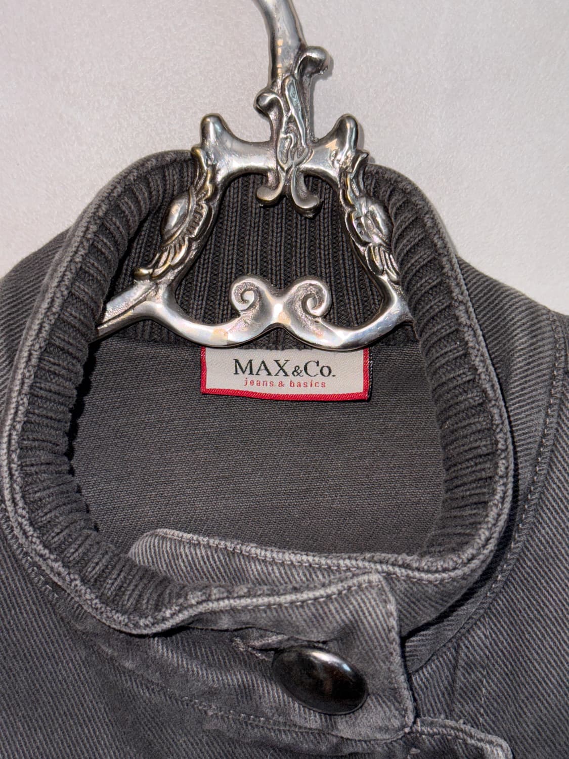 Max&Co gray denim buckled warmer jacket  상품이미지4