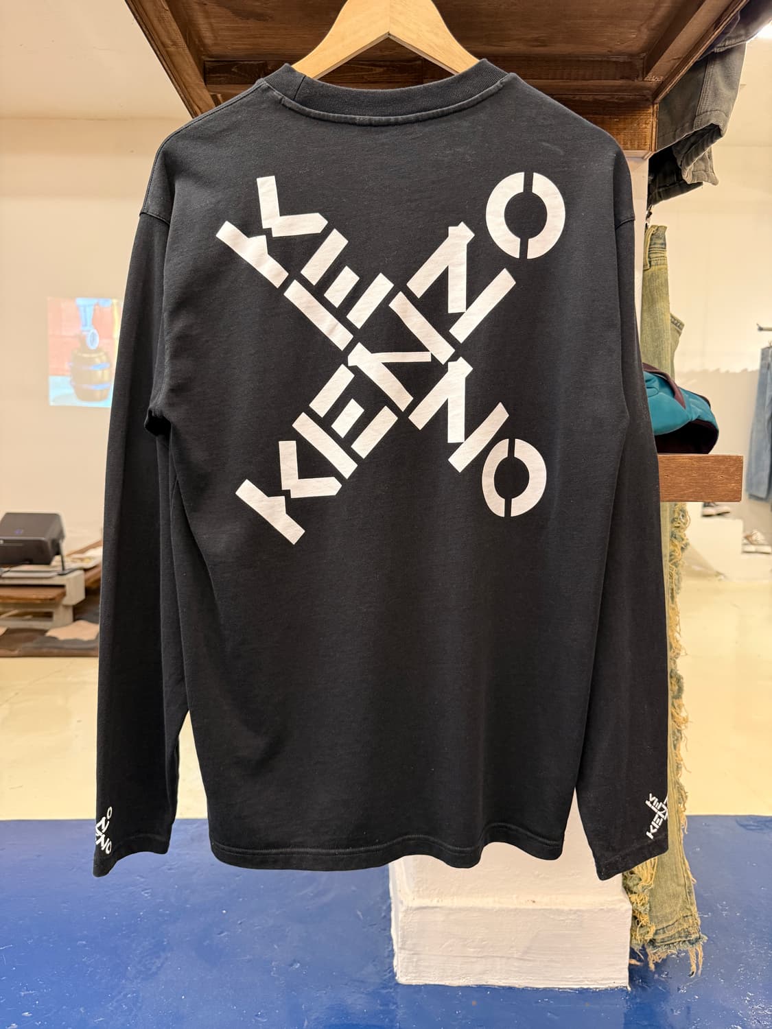 Kenzo 겐조 크로스 빅로고 슬리브 상품이미지5