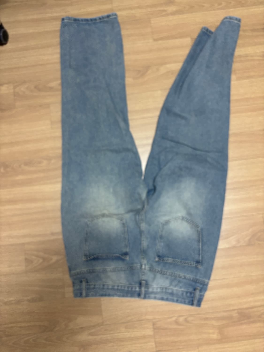 세미와이드 연청 데님팬츠  상품이미지2