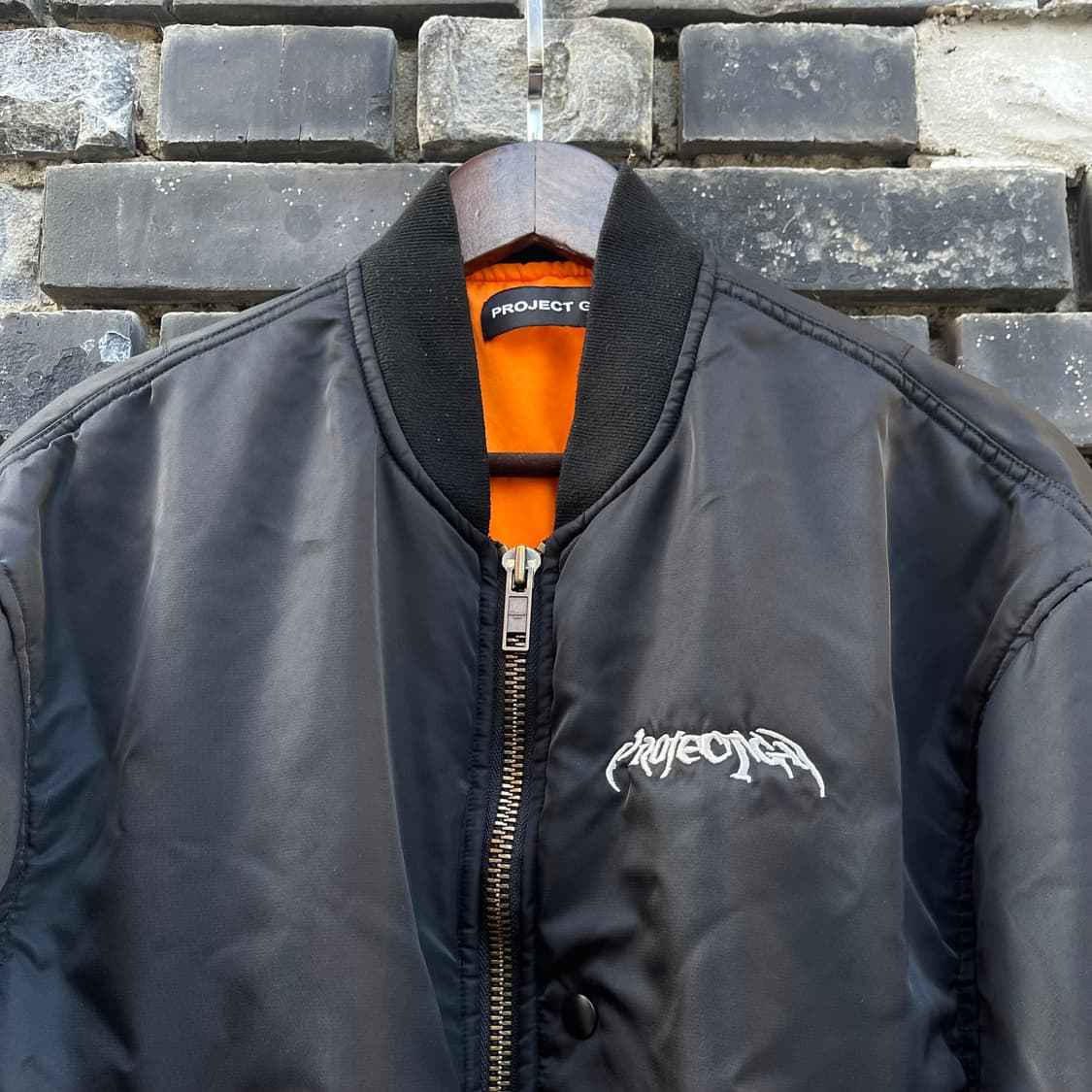 [1] Project G/R 메탈릭 봄버 자켓 블랙 상품이미지4