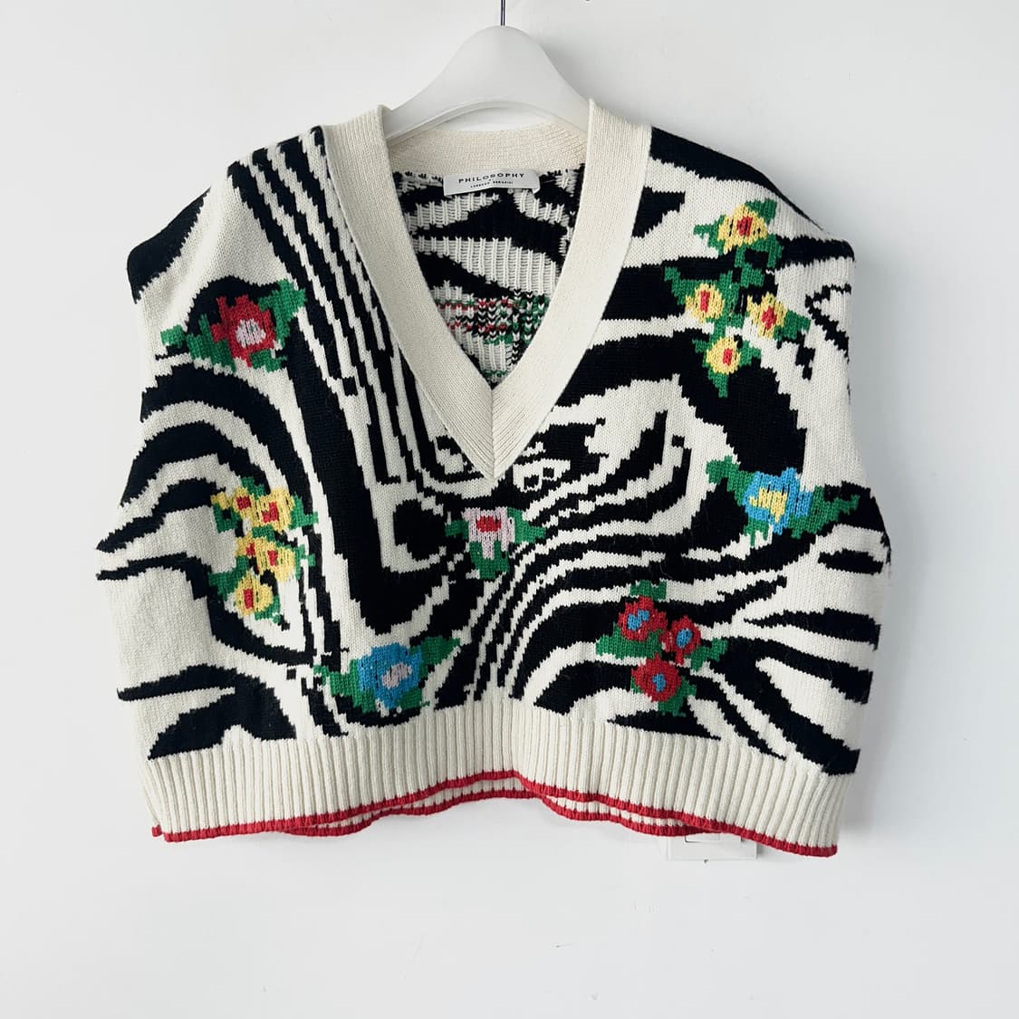 필로소피 22 디 로렌조 패턴 울 베스트 상품이미지2