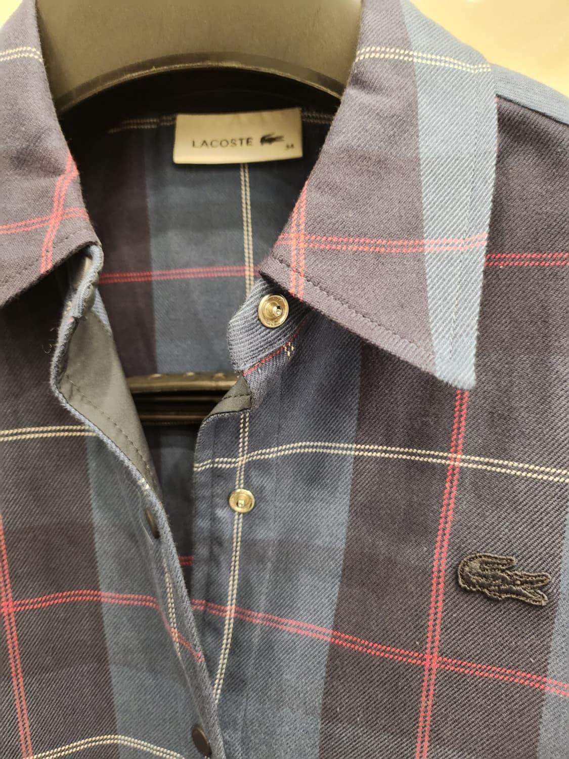 라코스테 프란넬 체크원피스34(A급) 상품이미지4