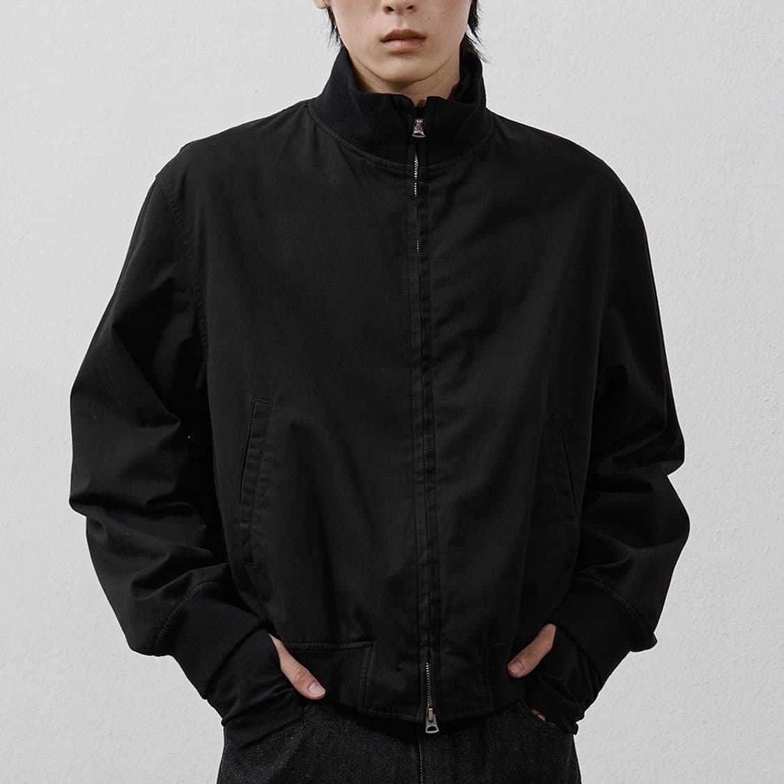 Washed cotton track jacket 상품이미지2