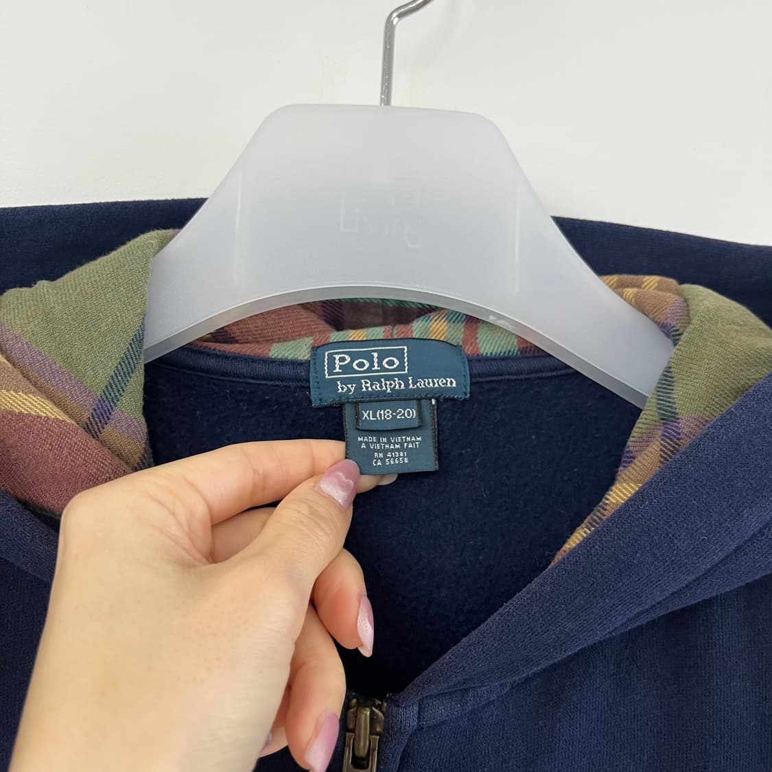 폴로 랄프로렌 레드 포니 네이비 후드집업 상품이미지5