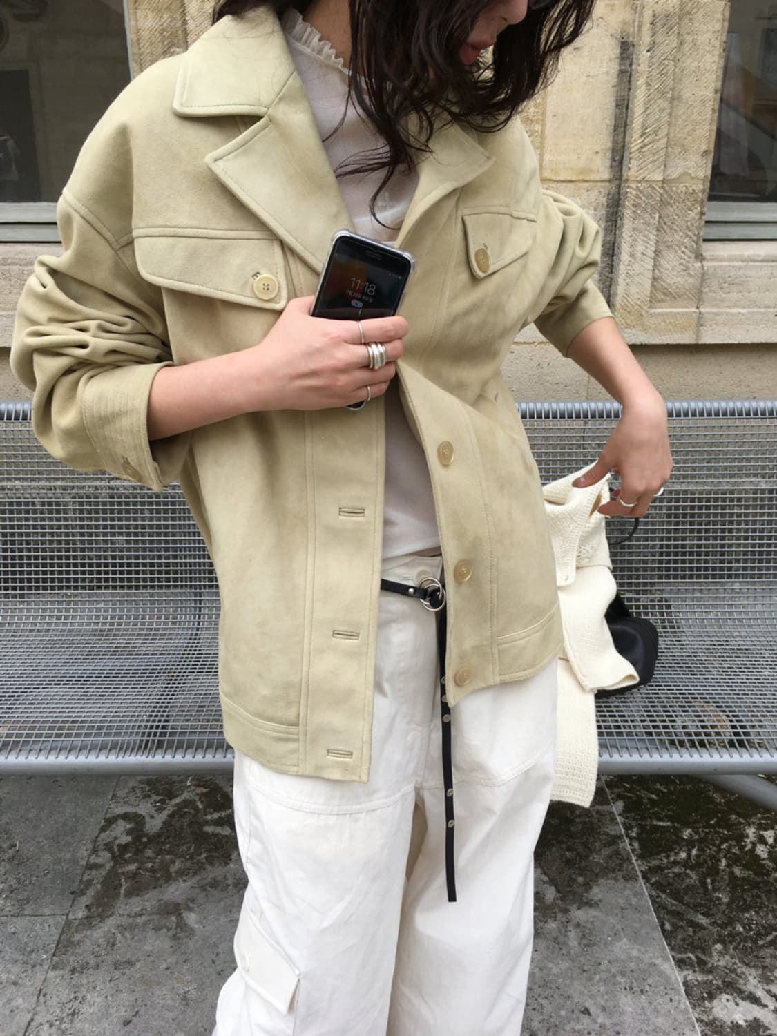 [새상품] 브리드 고트 스티치 자켓 점퍼 상품이미지1