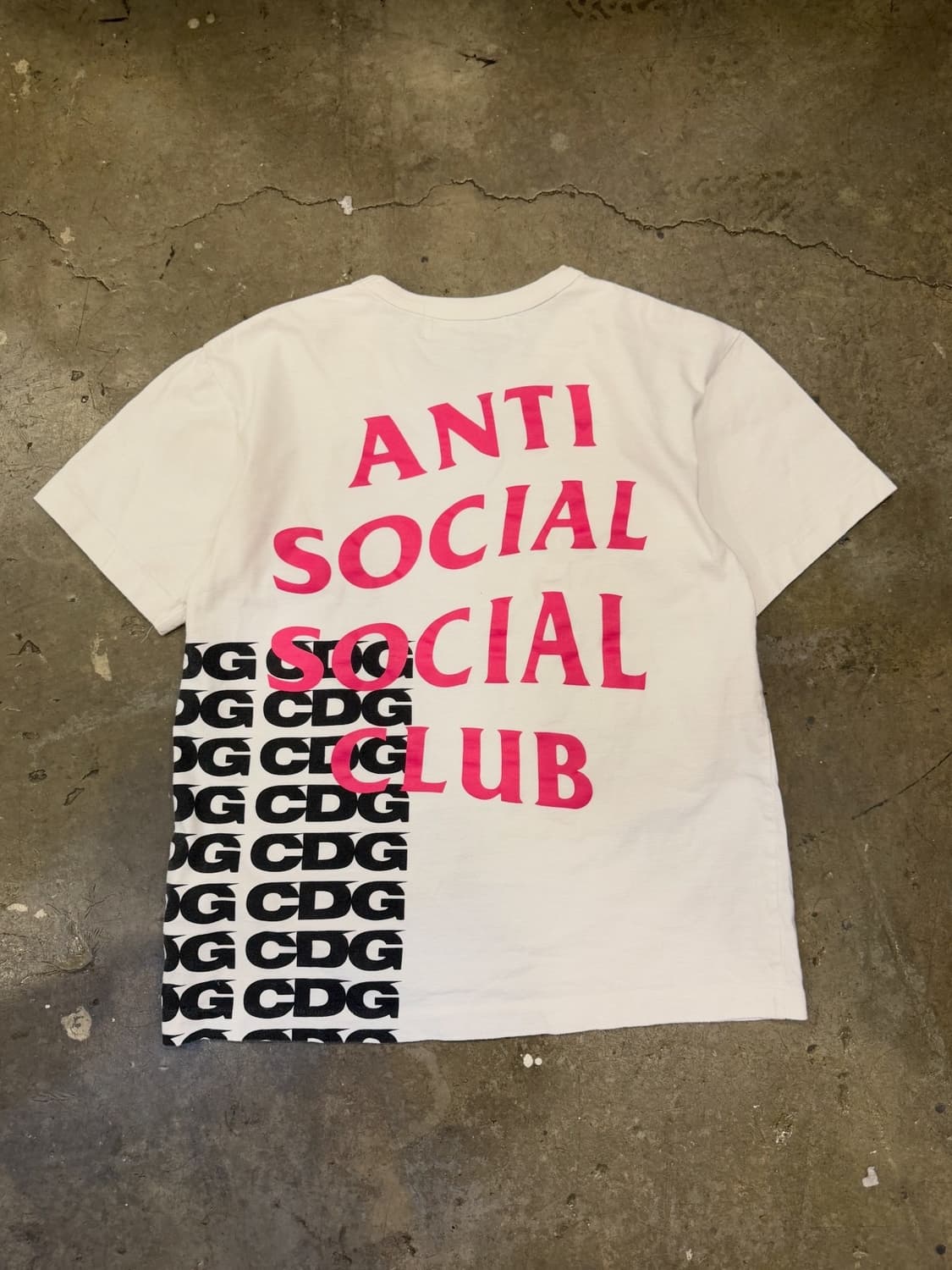 🩷 꼼데가르송 X 안티소셜클럽 콜라보 반팔 티셔츠 🩷 상품이미지9
