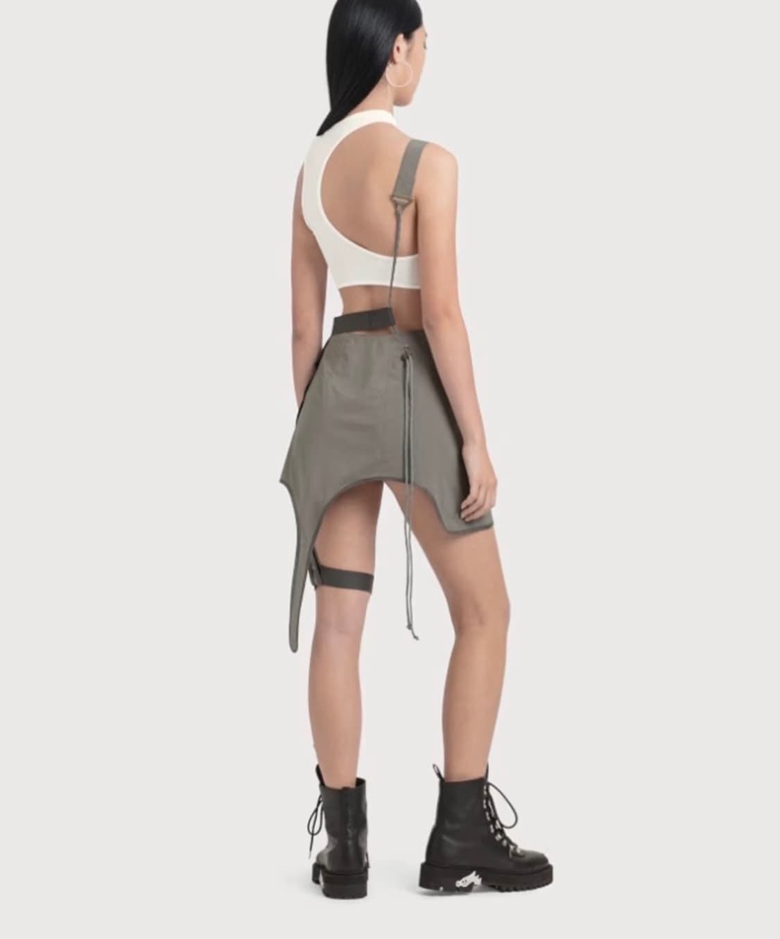 혜인서 가터스커트 사이즈2 차콜 상품이미지2