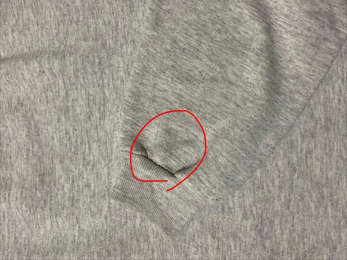 90s 러셀 애슬레틱 스웻셔츠 그레이 XL 미제🇺🇸 상품이미지5