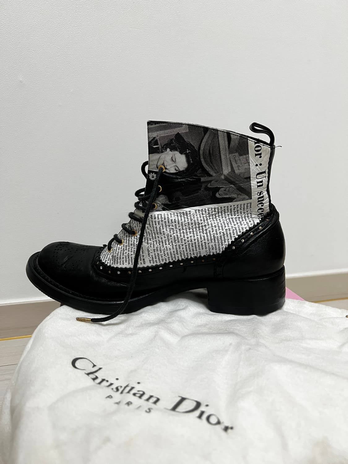 Dior Galliano Newspaper Boots 상품이미지4