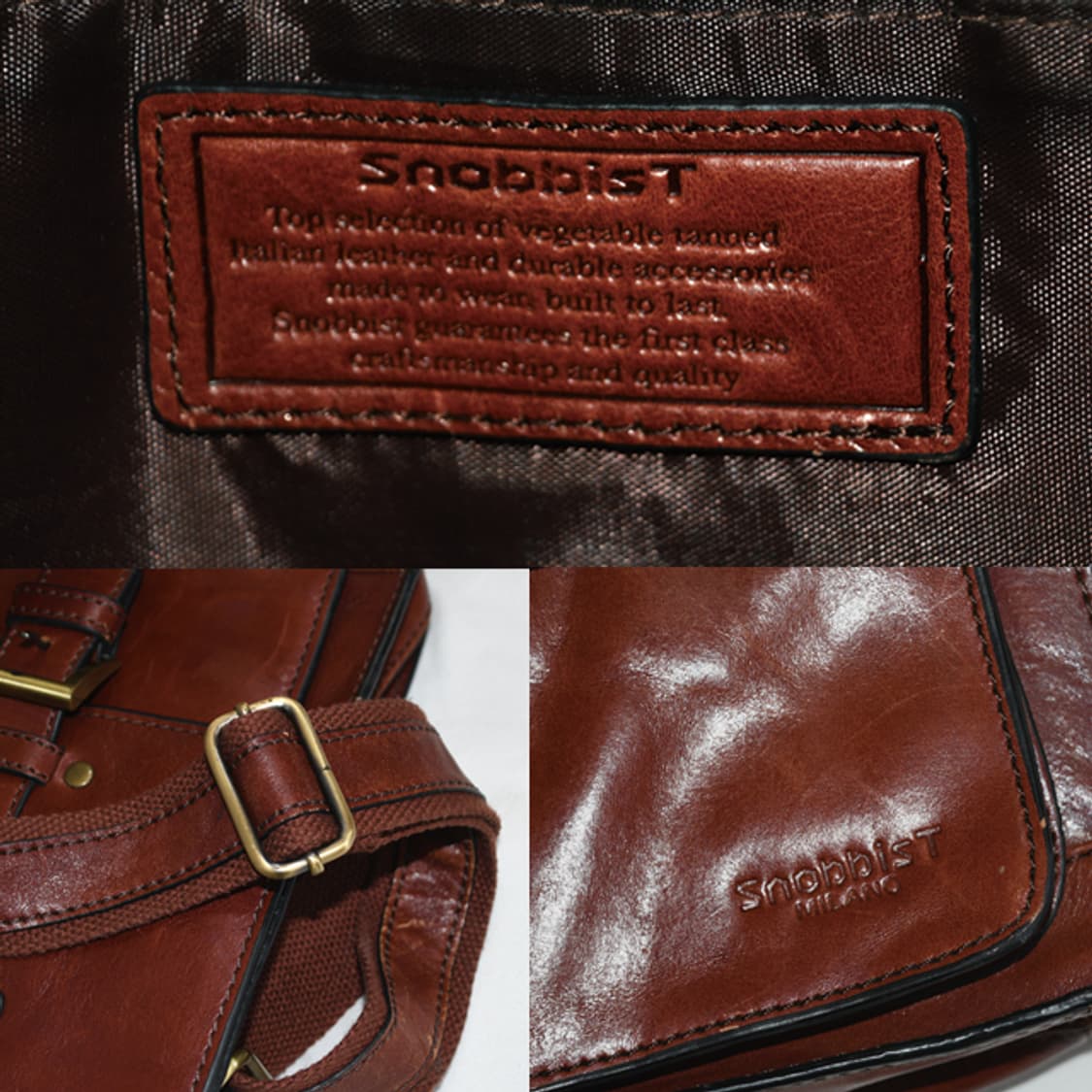 Snobbist Milano 빈티지크로스레더백 상품이미지10