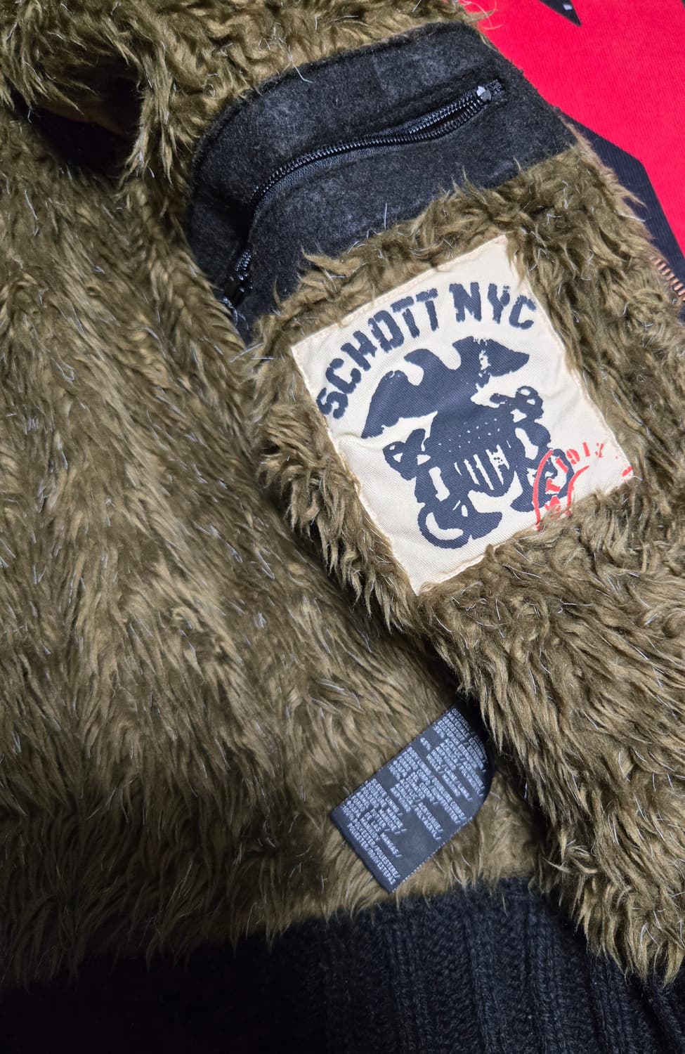 Schott 니트 집업 자켓 상품이미지3