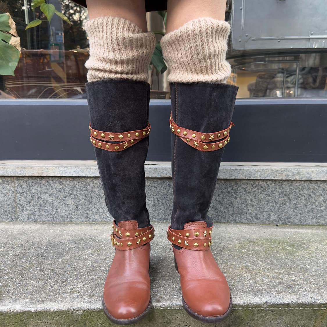 00s 르네 스타 스터드 스웨이드 웨스턴 부츠 상품이미지7