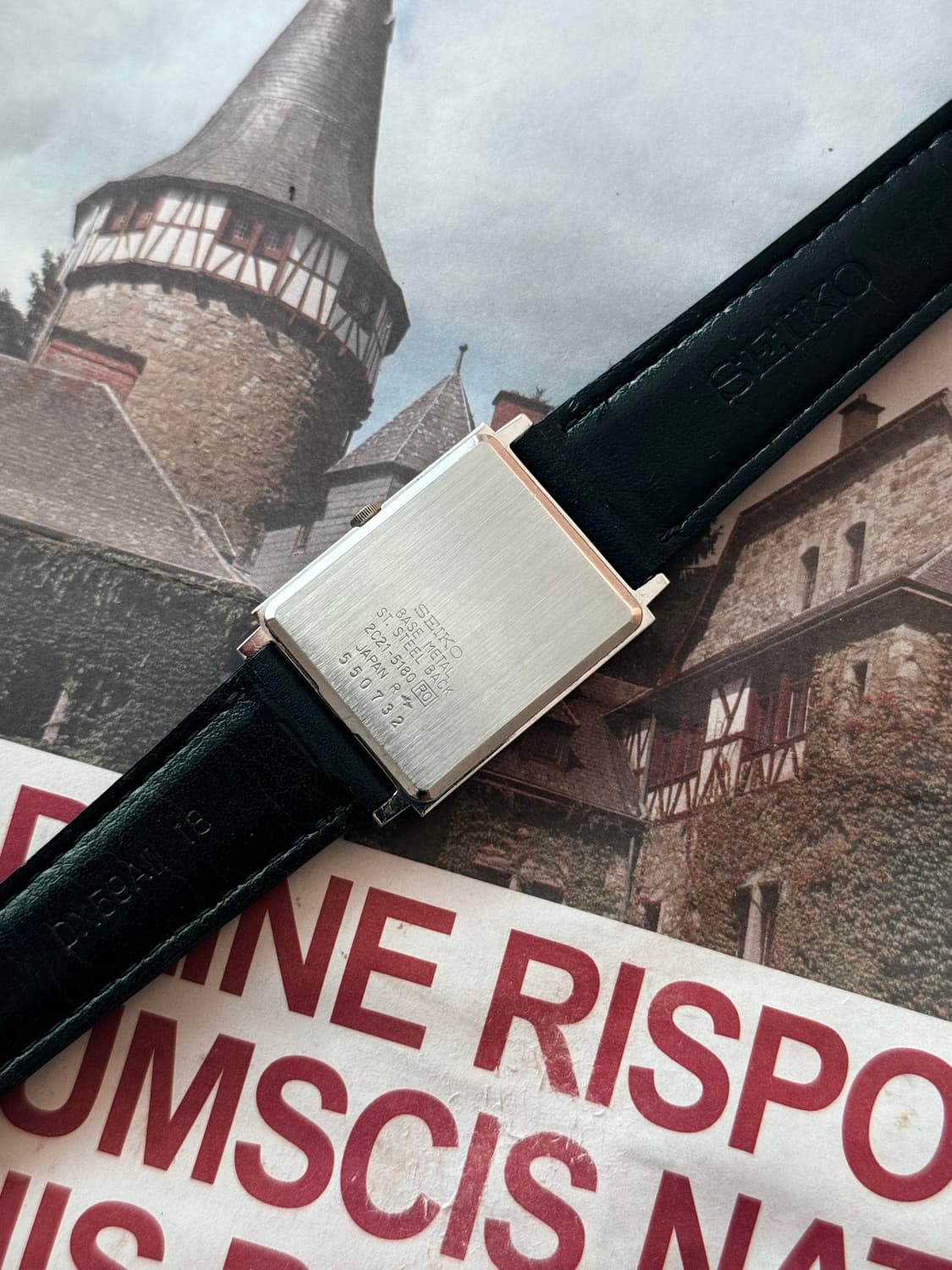 세이코 Seiko 쿼츠 스퀘어 탱크 상품이미지3