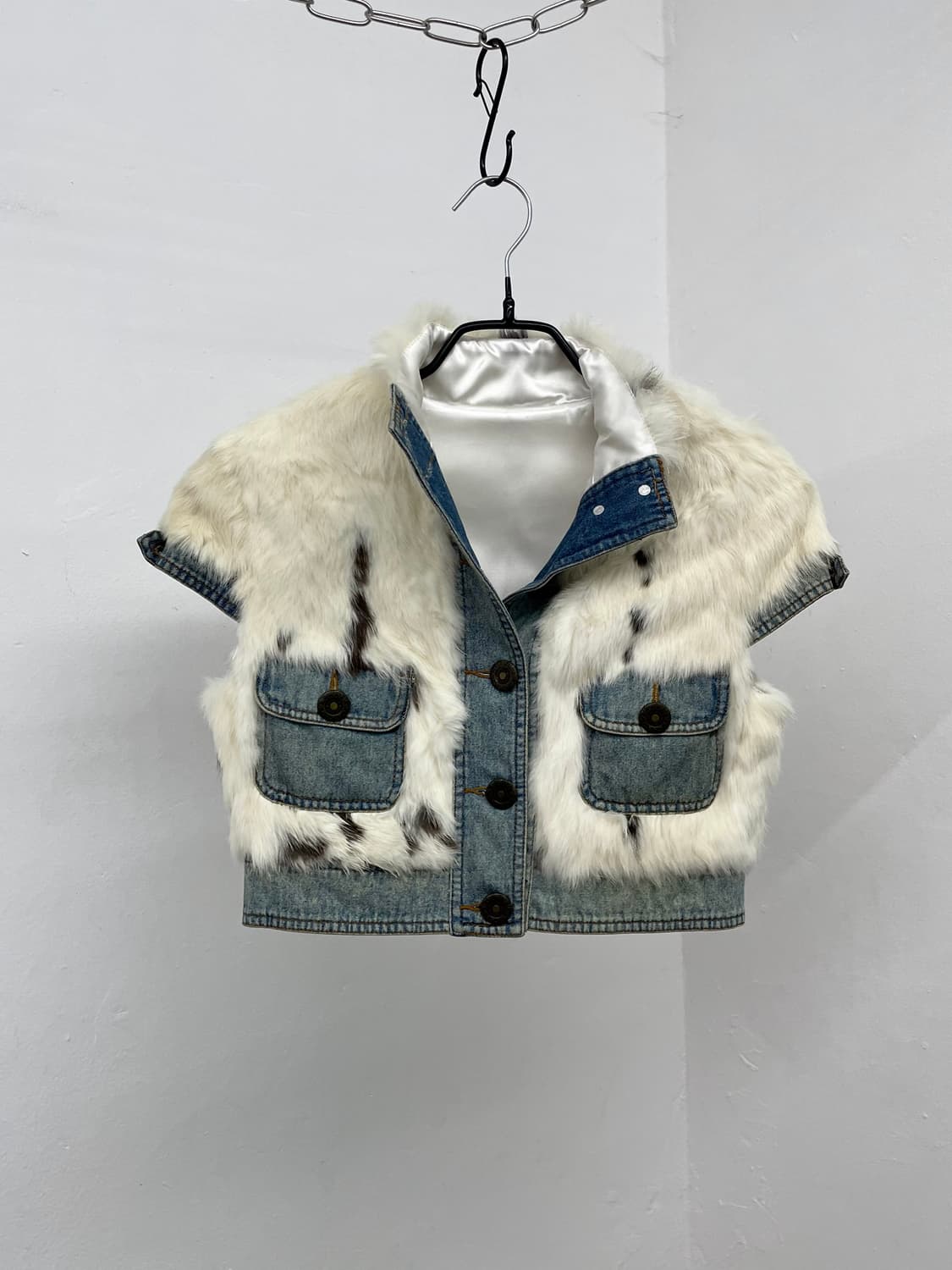 y2k 렉스 데님 하프 자켓 상품이미지1