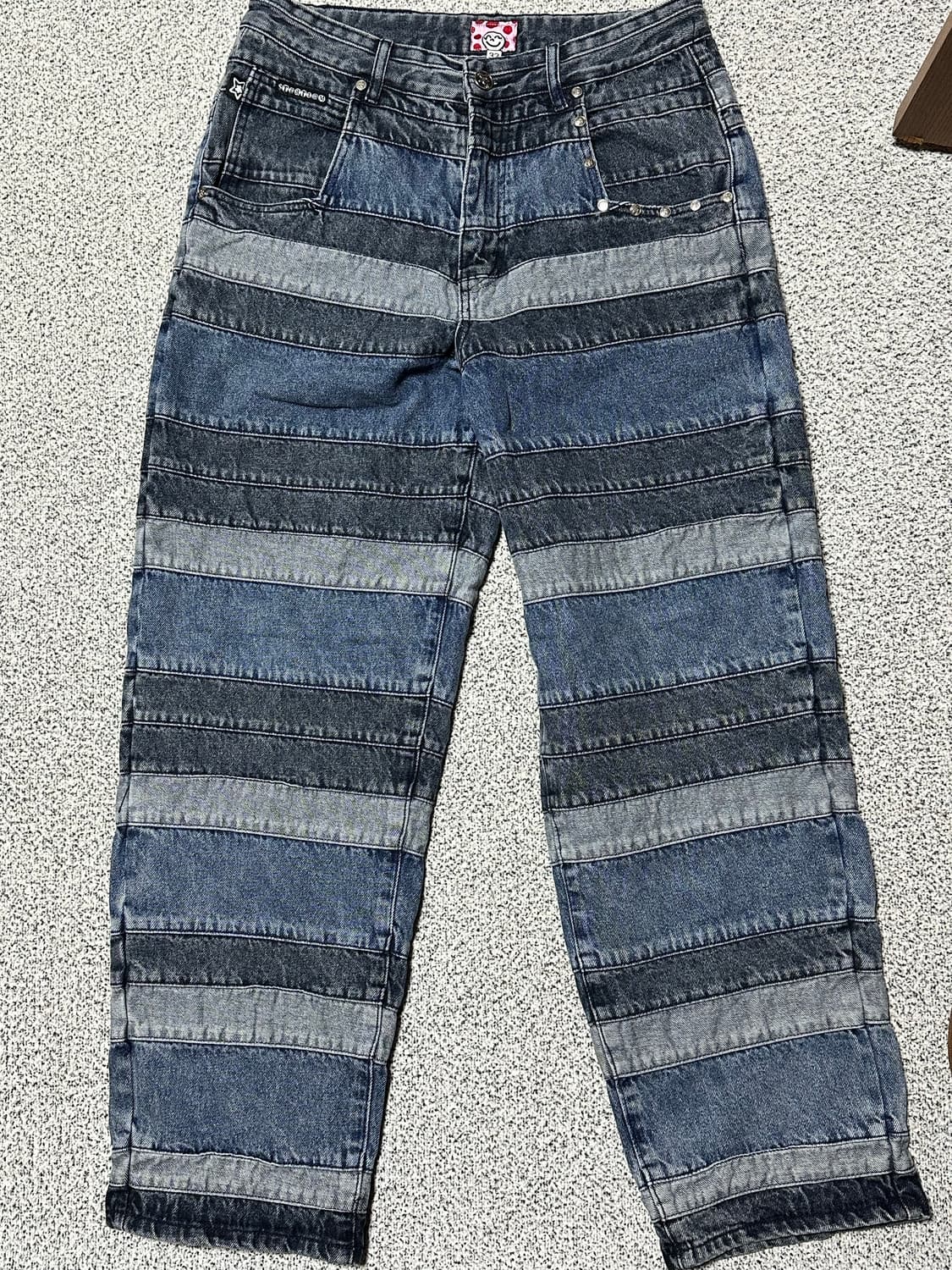 [32] 스타팀 LAYERED STAR JEANS BLUE 스타팀 바지 상품이미지6