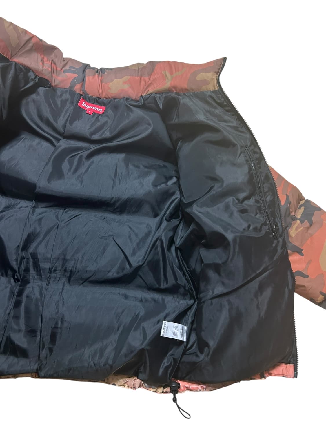 슈프림 리플렉티브 카모 패딩 오렌지 S 상품이미지6