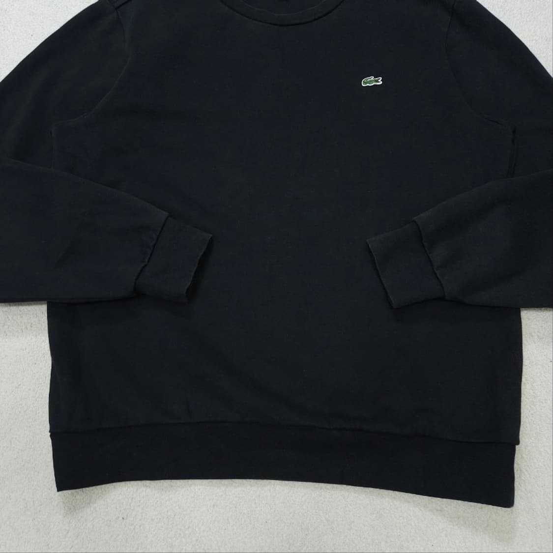 라코스테 맨투맨 M 블랙 상품이미지2