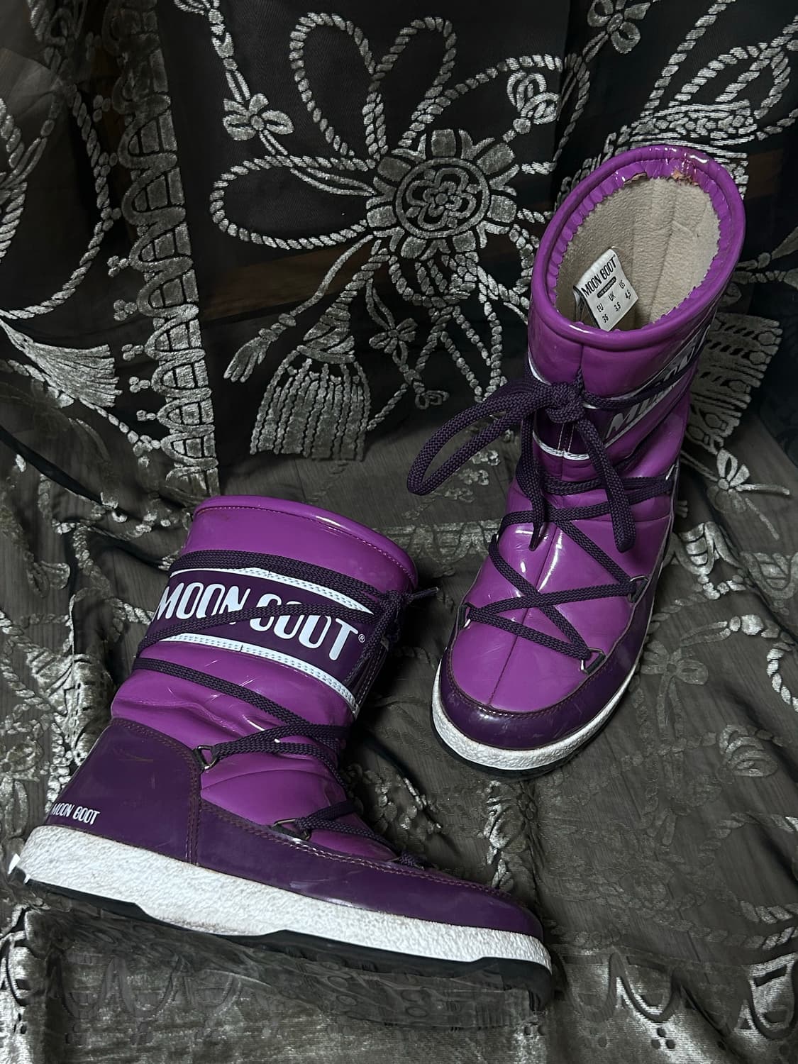 MOONBOOT 코팅 부츠 퍼플 상품이미지4