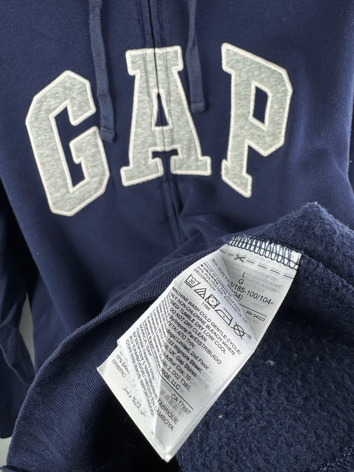갭 네이비 아방 후드집업1702 상품이미지5