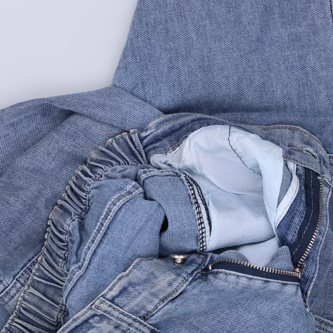 실측확인 빈티지 여성 카고 데님팬츠 0417H1 상품이미지5