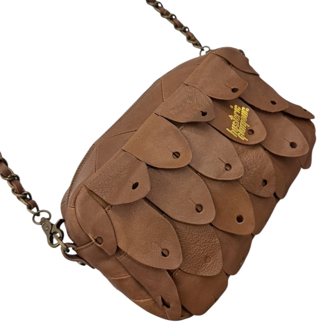 히스테릭글래머 레더 피크 숄더백 브라운 상품이미지5